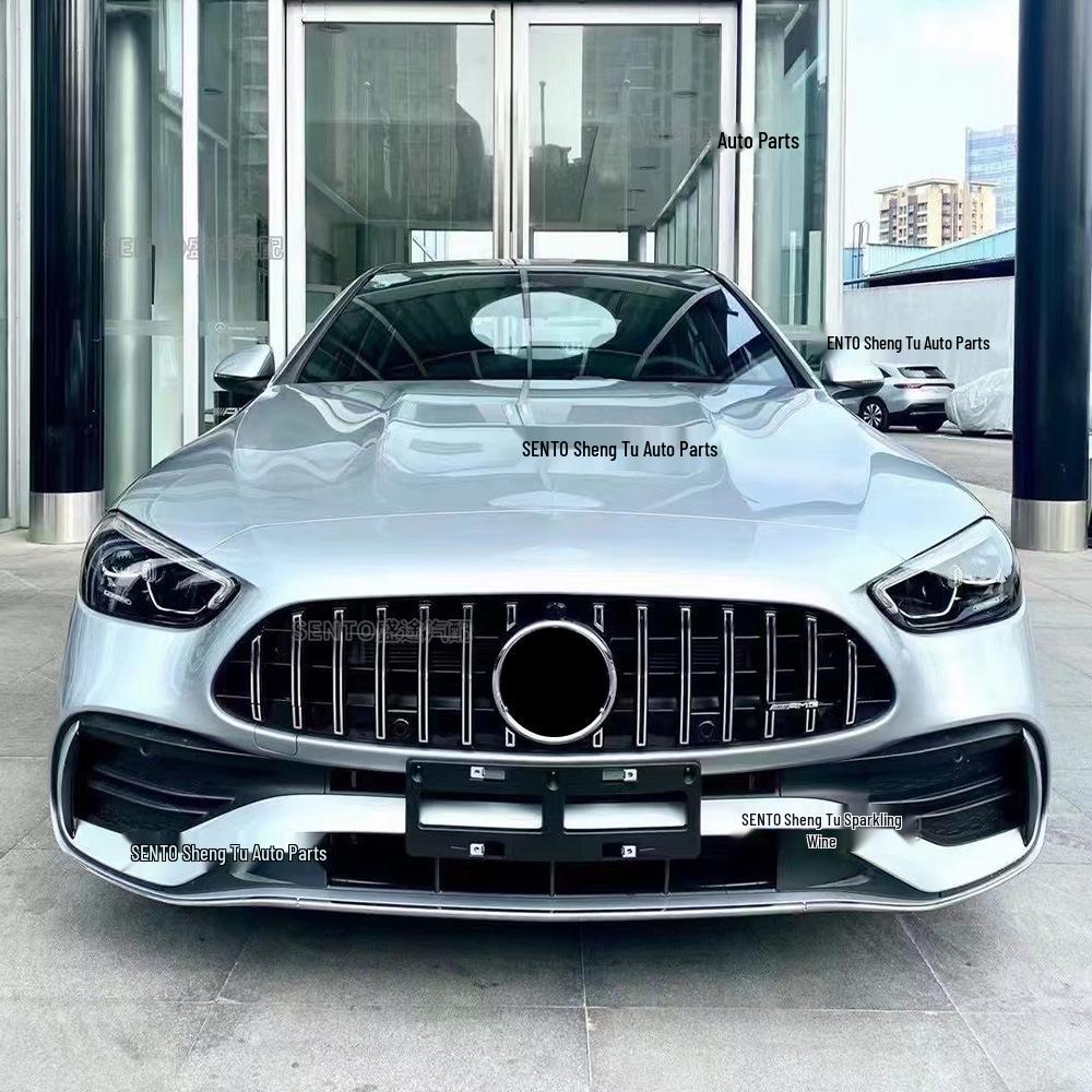 GT Vertical Bar Front Bumper Air Intake Grille for 2022+ Mercedes-Benz C-Class W206