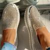 Women Flat Glitter Sneakers Casual Female Mesh Lace Up Bling Platform Comfortable Plus Size 43 Vulcanized Shoes Zapatillas Mujer