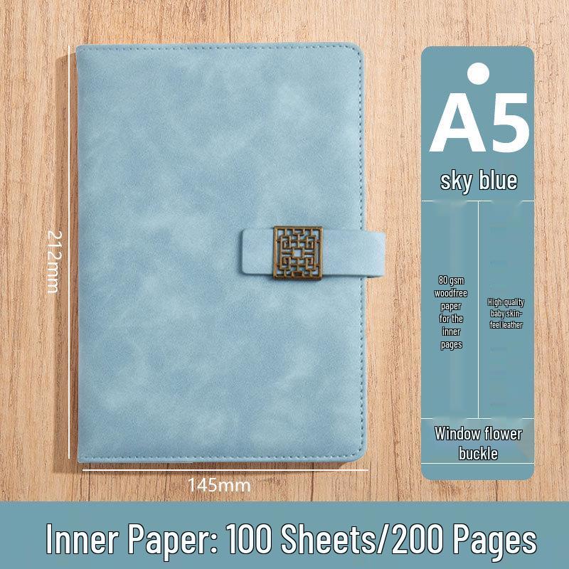 Custom Logo A5 High-End Office Notebook with Premium Cover and Inner Pages