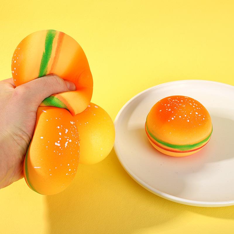 Simulare Burger Jucării pentru ameliorarea stresului Strânge-l Mâncare TRP Decompresie Rebound Vent Jucării distractive Casă de joacă Cadou pentru copii