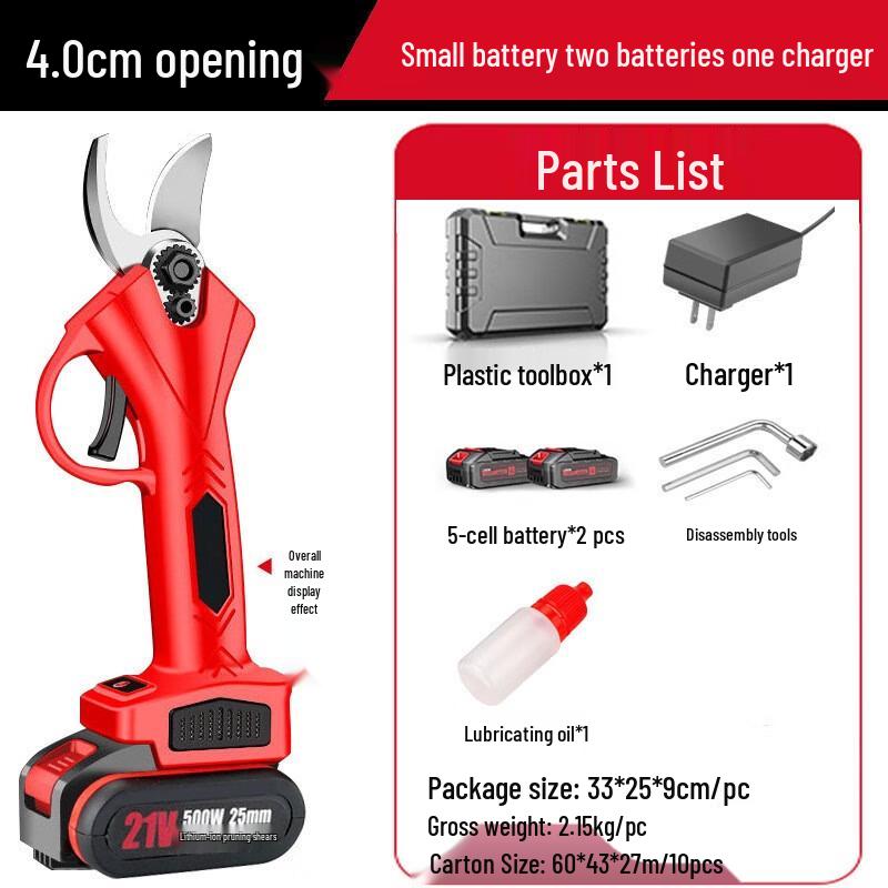 Kalei Cordless Electric Pruning Shears CN plug (adapter included)