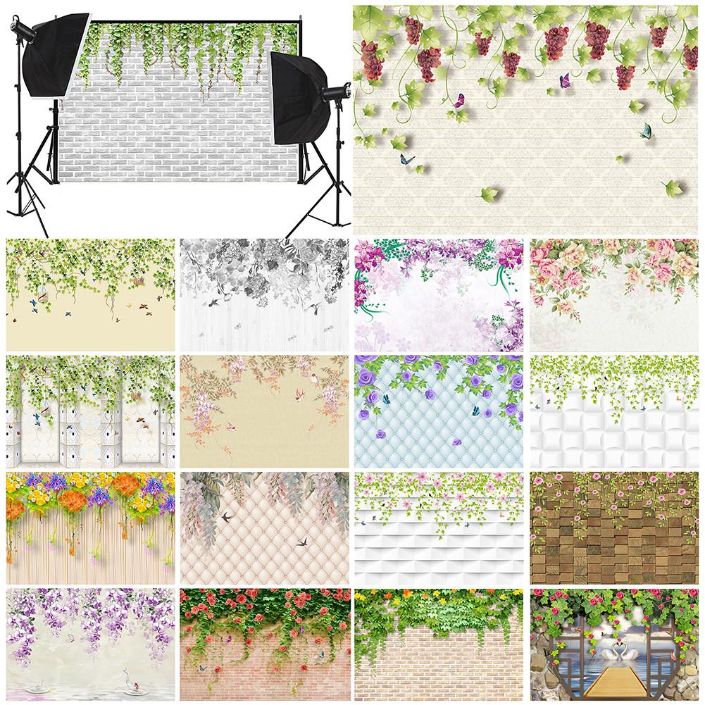 Floral Vine Wallpaper Backdrop,Romantic Ambiance Backdrop for Weddings,Spring/Summer Events,Flower Decor,Party Backdrop,Photo Gallery