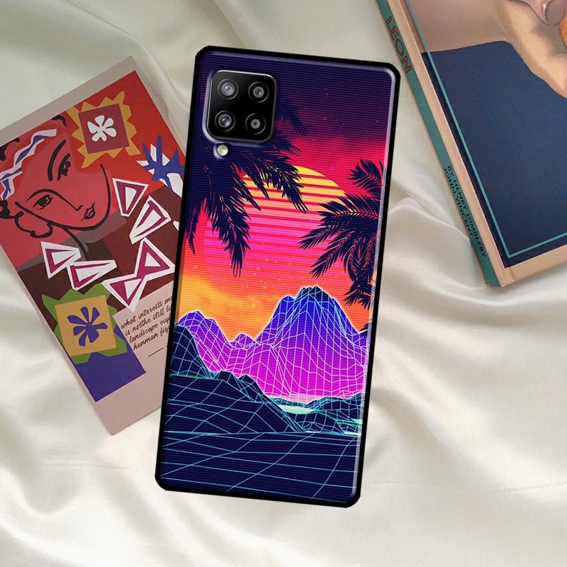 Synthwave Retro 80er Neon Hülle Für Samsung Galaxy A52 A32 A12 A33 A06 A16 A26 A36 A56 A15 A53 A13 A34 A54 A14 A35 A55