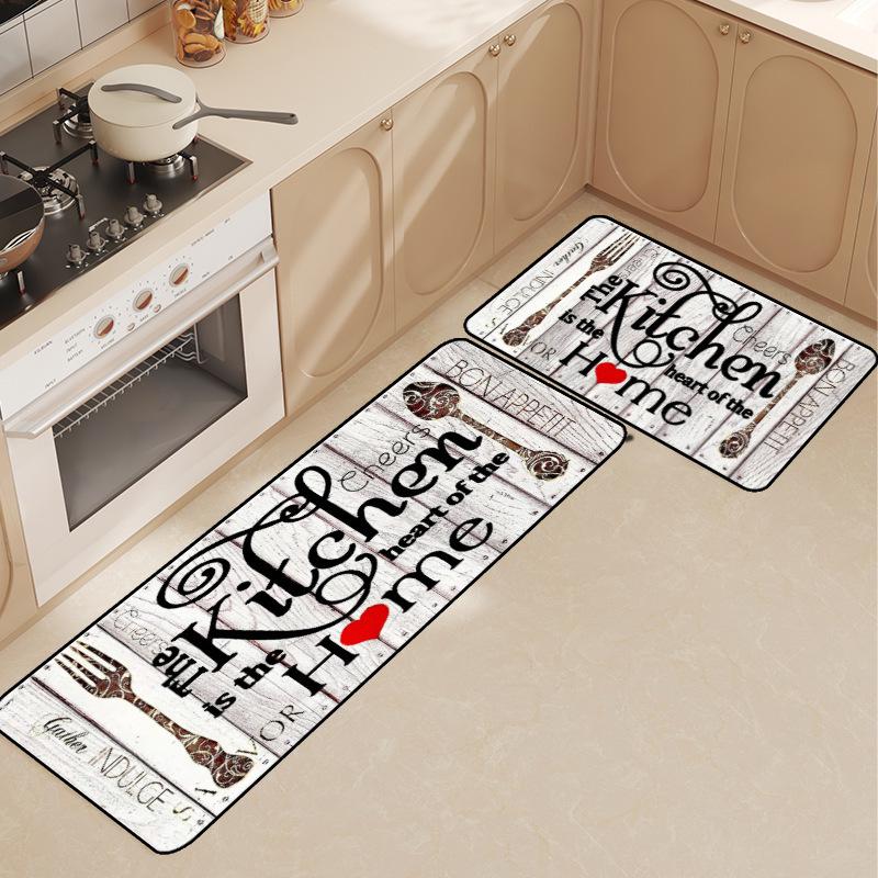 Diatomaceous Earth Kitchen Mat: Water-Absorbent, Quick-Drying, Non-Slip, Customizable Cutlery Design