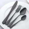 BISDARUN Dinner Cutlery 10 for 2 stainless matte satin suitable 4 colors to choose black Set, pieces, people, 18-0 steel, finish, size, easy-to-use