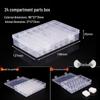 Ally 24-Compartment Transparent Plastic Storage Box