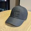 New macaron-colored cute cartoon embroidered soft-brim baseball cap for women with large head circumference, makes the face look smaller, versatile,