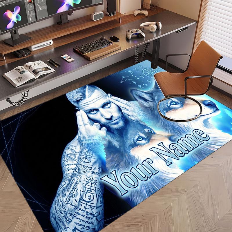 Custom Name Crystal Velvet Rug,Kontra K Comfortable Anti Slip Floor Mat For Room Decoration
