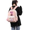 Zaino Stampato K-Pop Cartone Animato Anime per Studente Ragazzo Ragazza Zaino Scolastico Borsa per Libri Regalo Bambino Donna Grande Capacità Impermeabile Borsa da Viaggio Mochila
