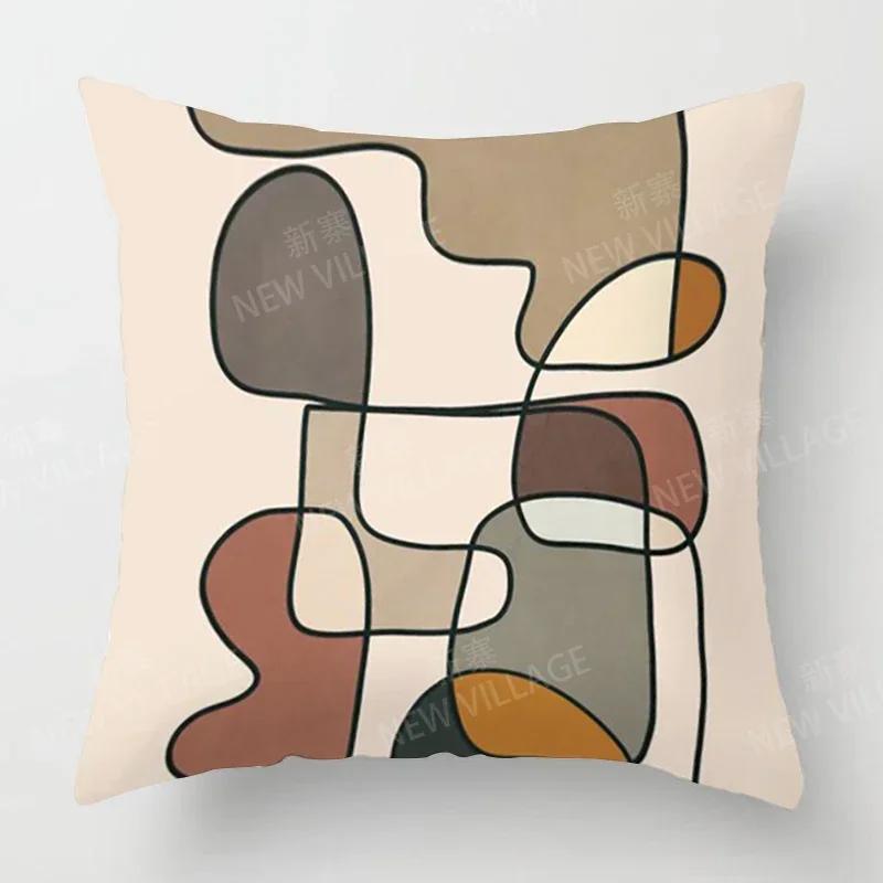Nordic Fall Home Decor Autumn Throw Pillow Cover Sofa Cushion Cover Modern Morandi