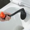 Tvar Labutě Dlouhá Rukojeť WC Štětka Hustá Štětinová Hlavice Plastové WC Zvlášťadlo Domácí Kreslený Držák na WC Štětku Koupelna
