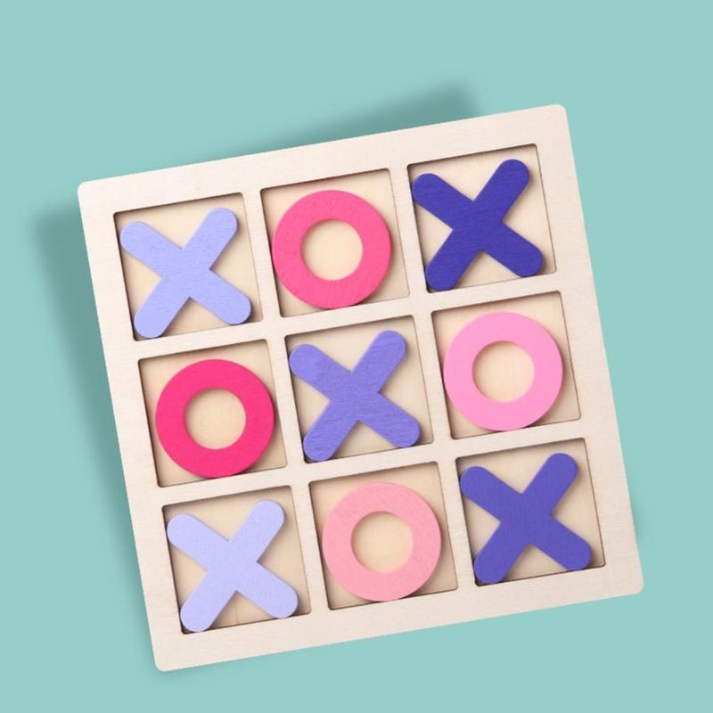 Wood Board Game Toy Parent-Child Interaction Game Board Puzzle Chess Game