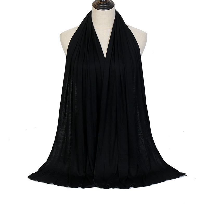 Modal Solid Color Long Scarf: High-Quality, Breathable, Soft Handfeel, Mercerized Cotton (YW125)