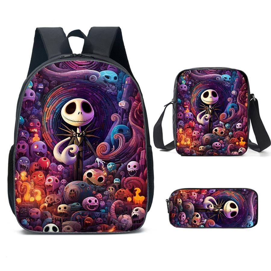 The Nightmare Before Christmas School Bags Men'S And Women'S Backpacks