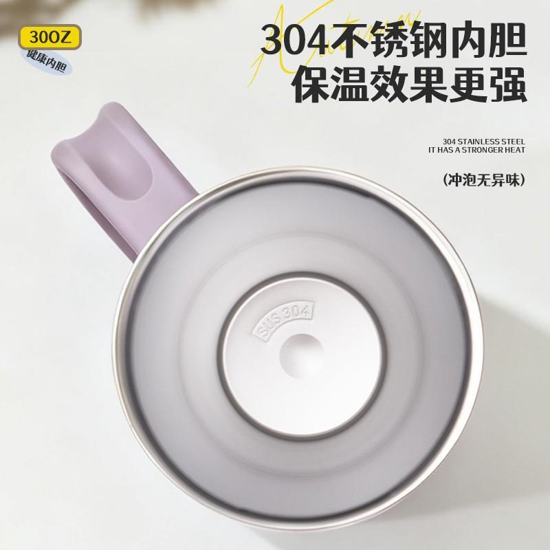 40oz Stainless Steel Travel Mug With Handle Straw Lid Vacuum Insulated Car Cup Outdoor Office Camping