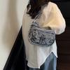 Washed Soft Denim Messenger Bag Women's Bag Retro Trend Versatile Shoulder Bag Large Capacity Women's Backpack