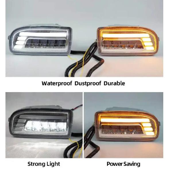 For Toyota Land Cruiser 100 LC100 UZJ100 FZJ100 1998-2007 LED Dynamic Turn Signal DRL Headlights Driving Lamp Fog Light