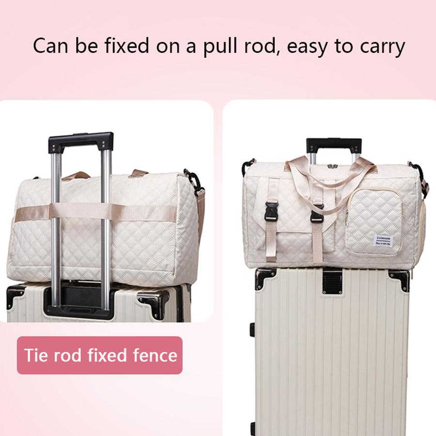 Travel Bag  Durable Nylon Travel Duffle Bag Portable Sports Gym Bag for Overnight Trips Shoulder Duffel Training Bag