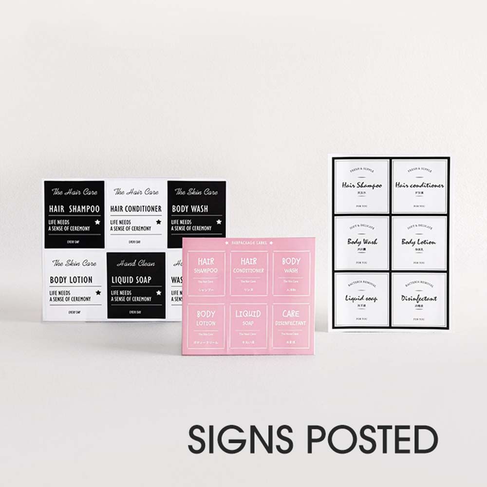 Label Identification Sticker Cosmetic Label Refillable Bottles Marker Stickers Classification Tags