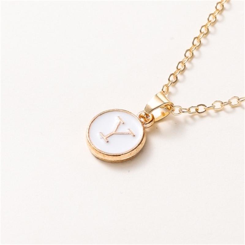 2025 New Fashion Personalized 26 Initials Charm Necklace For Women Men Premium Design Name Necklace Ladies Jewelry Gift