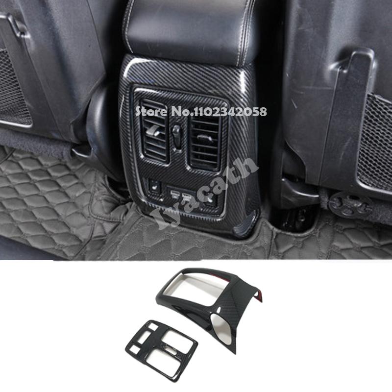For Jeep Grand Cherokee WK2 2014- ABS carbonfiber Car door handle Window Lift Button gear box steering wheel AC vent cover