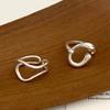 Contemporary Copper Irregular Ring With Liquid Metal Shine Perfect For Fashion Women
