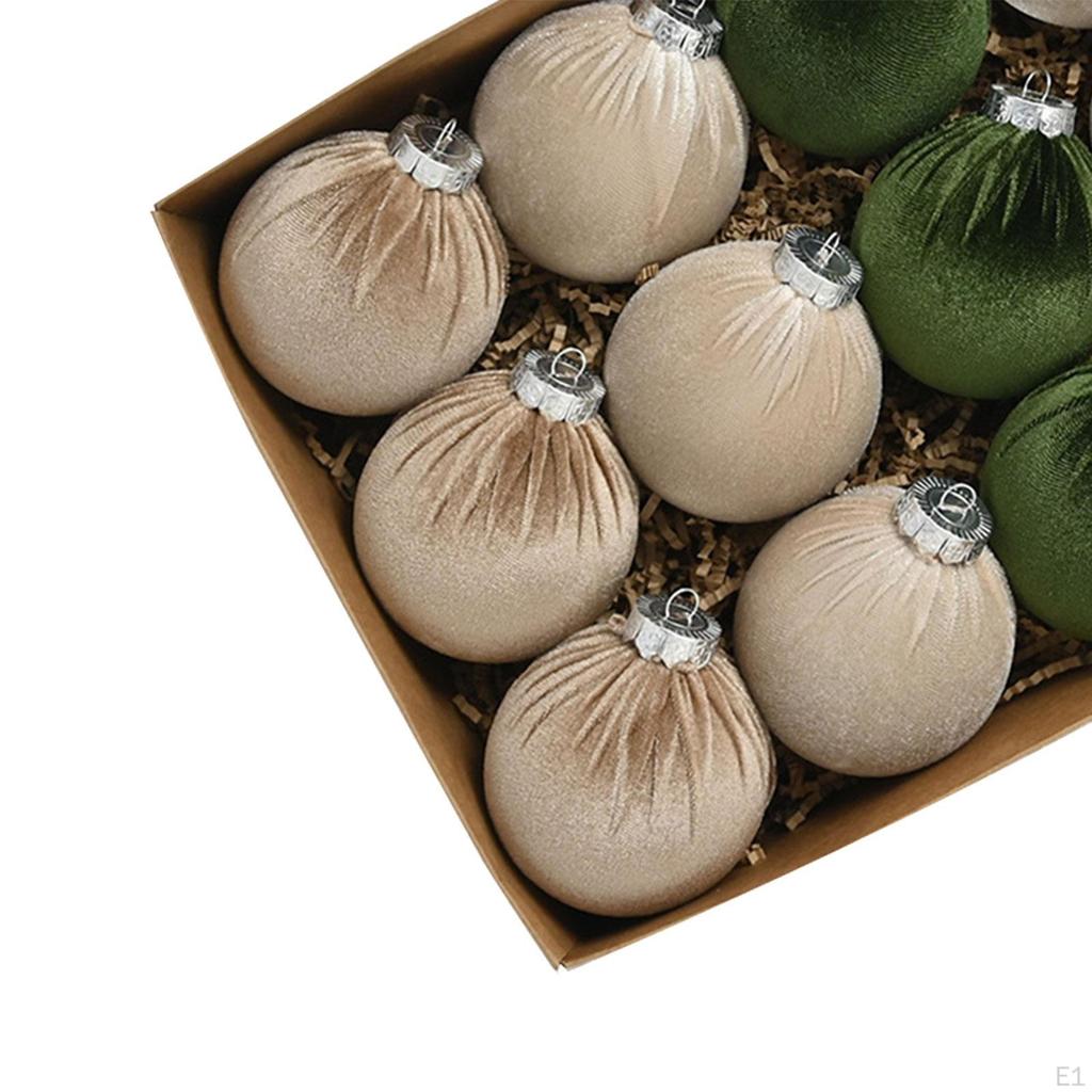 15 Pieces Christmas Ball Ornaments Xmas Decor 8cm Decorative Hanging Baubles for Yard Celebration