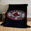 Boston Red Sox Logo Blanket Design Patterned Blanket, Flannel, Suitable for All Seasons, Home Decor, Warm and Cozy