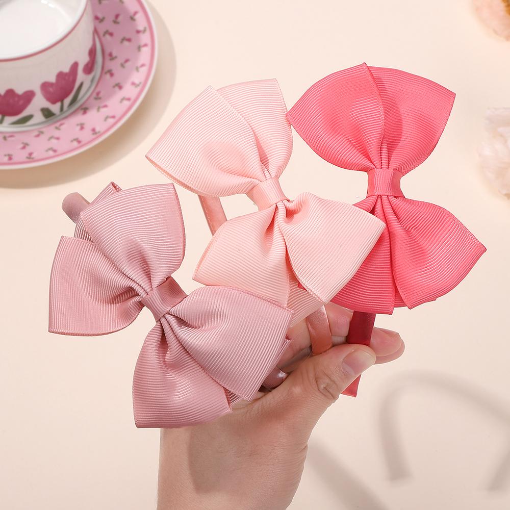 Solid Headband Fashion MulticolorHigh Quality  Bands Princess Hair Accessories Lady Bowknot Ribbon Hairbands Hair Decor 674