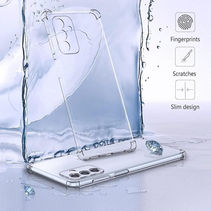 Fodral för Samsung Galaxy M13 - Skyddspaket - 4 Förstärkta Hörn - Silikon - 2 Härdade Glas