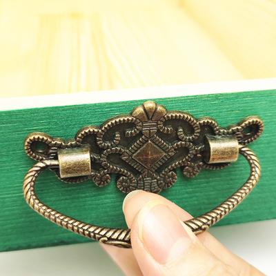 Retro Bronze Ton Schrankknöpfe Schubladengriffe Schrank Zinklegierung Züge Kastengriff mit Schrauben Möbelbeschläge