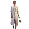 2024 Autumn Women's Retro Literary Long Coat Dress - Versatile & Fashionable