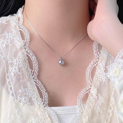 Collier de perles polyvalent et exquis avec un tempérament polyvalent, Mode féminine, Avancé, Simple et Collier froid