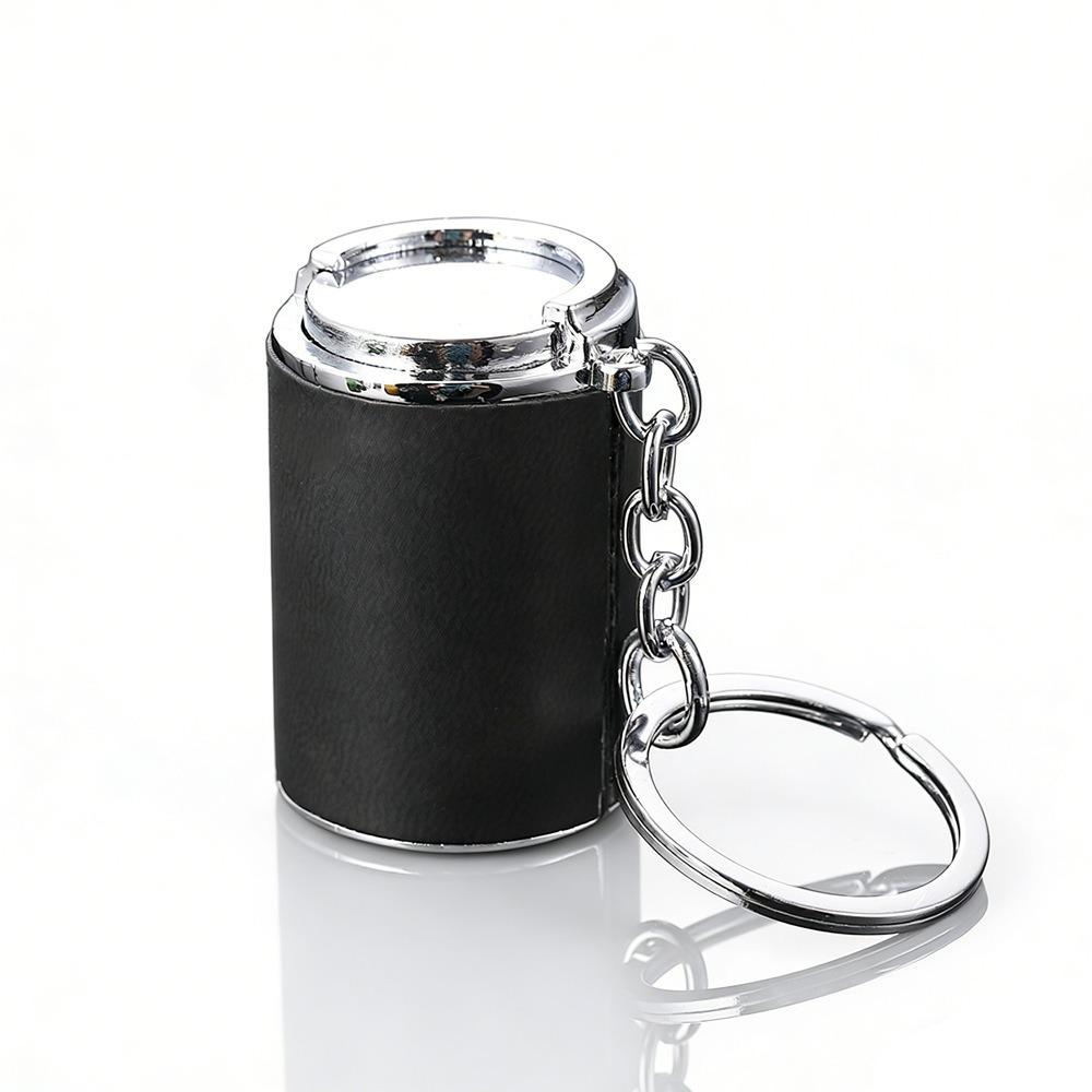 2-in-1 Coin-holding Jar Keychain with Snap Closure Coin Holder  for Supermarket Cashier