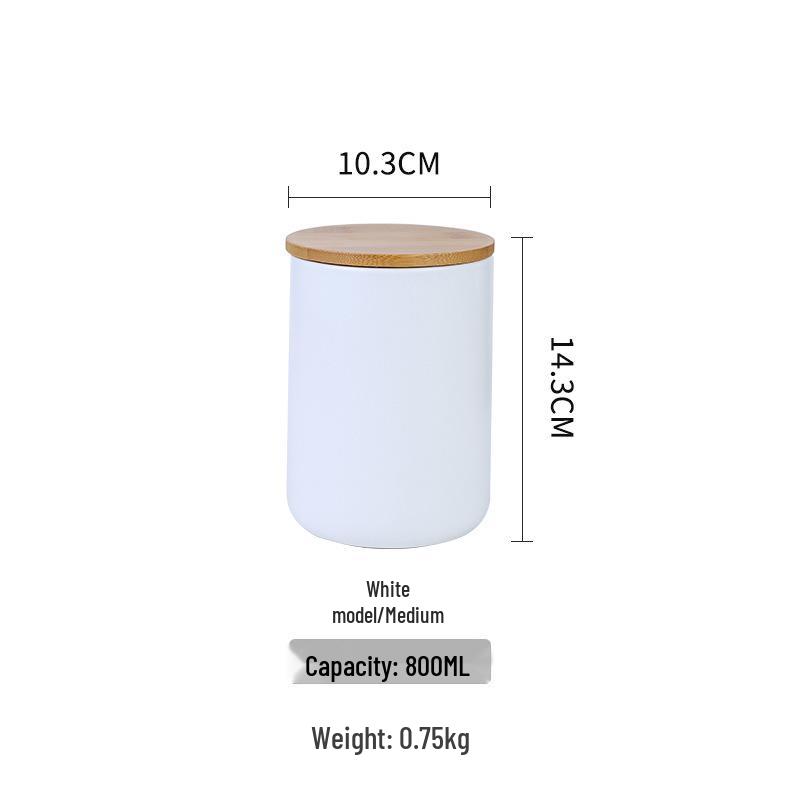 Nordic Ceramic Grain and Cereal Kitchen Storage Jar