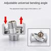 Universal Curved Foot Shower Faucet Installation Accessories Lengthened Adjustable Angle Shower Valve Universal Curved Foot