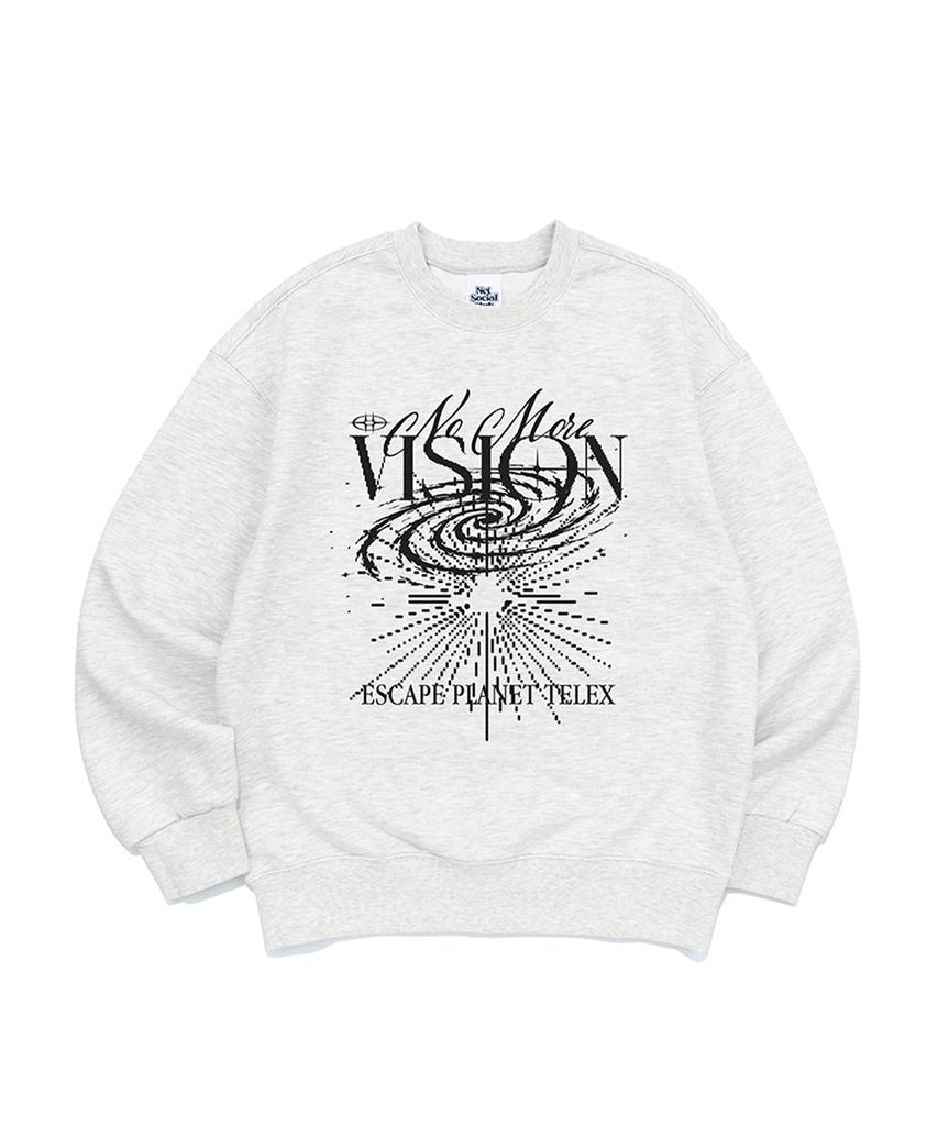 NET SOCIAL CLUB No More Vision Sweatshirts (Light Melange)