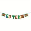Super Bowl Banner Rugby Party Decoration Game Time Touch Down Garlands Happy Rugby Birthday Party  Scene Layout Supplies