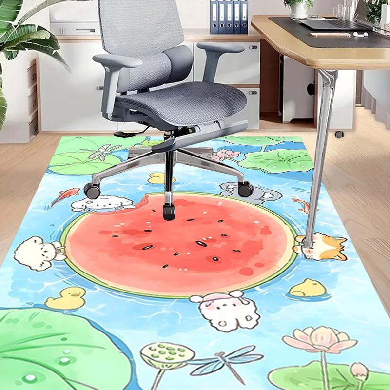 1PC Watermelon Lake Carpet Ultra Soft, Thick & Absorbent, Non Slip Machine Washable Mat for Entryway