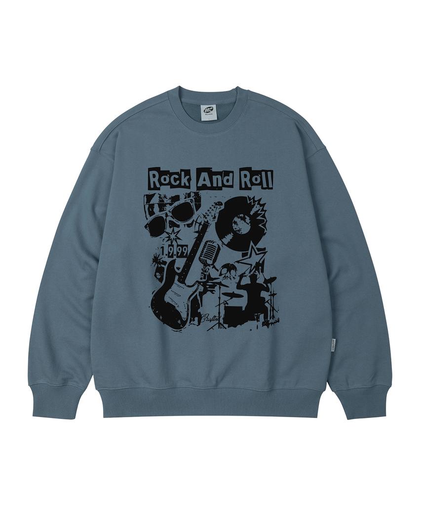 WILDROCK Rock Collage Oversized Sweatshirt_9 Col (A Type)