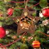 Nativity Scene Ornaments Wood Hanging Decorations Christmas Tree Mini Holiday Decors