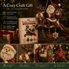Bastelsets für Erwachsene DIY Patchwork-Weihnachts-Windspiel-Set, Handgemachtes Patchwork-Stoff-Nähbasteln Feiertags-Kunstbedarf Erwachsene, Winter-Saisonal