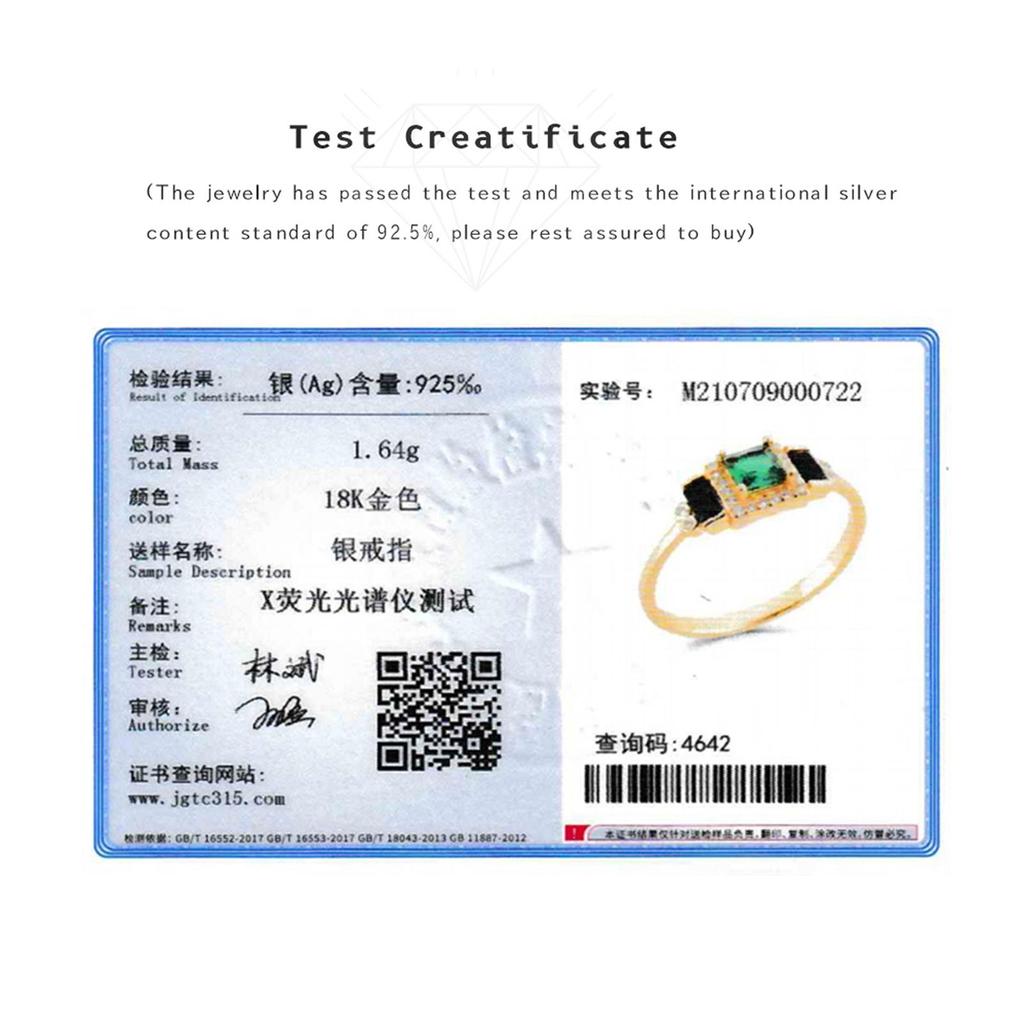 ANDYWEN Pierścionki ze srebra próby 925, złota, zielonego i czarnego cyrkonu, damska moda, delikatna luksusowa biżuteria