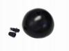 Lamp rosette, cover, ceiling lining, cup, 10 cm, metal, black cover