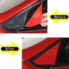 Red Carbon  A-pillar Triangular Sticker Trim  For Mitsubishi ECLIPSE 2006-2011