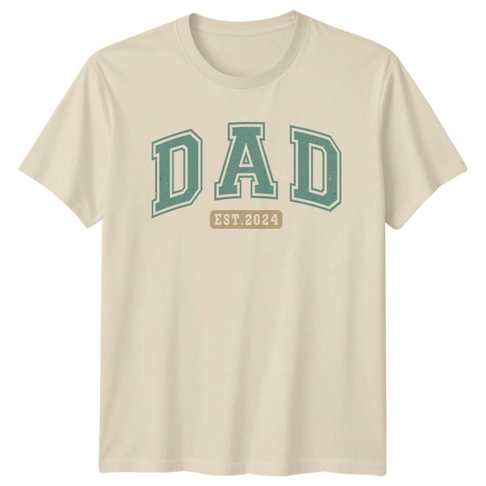 Dad Est 2024 Unisexs TShirt New Dad Fatherhood Fathers Day Gift For Him