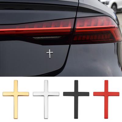 Adesivo Cristiano per Auto Badge 3D Autoadesivo Emblema in Lega Decalcomania per Carrozzeria Parafango Coda Graffio