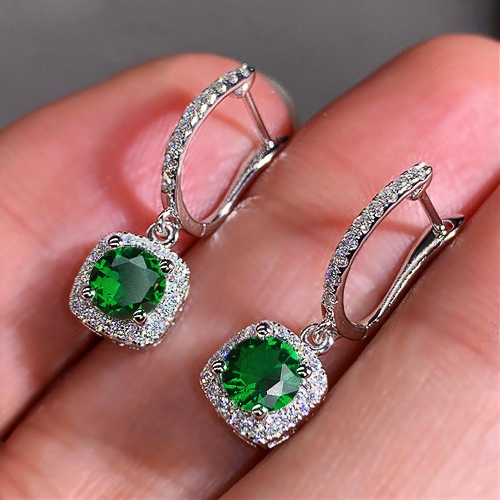 Exquisite Women'S Micro-Inlaid Zircon Versatile Ear Buckles, Earrings Jewelry