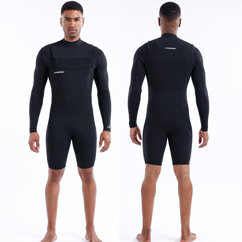 3/2mm Neoprene Wetsuit Men Thermal Surfing Diving Swimsuit Warm Full Body Rash Guard
