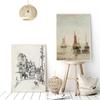 Vintage European Gallery Wall Prin Mountain Lake Landscape Canvas Painting Nordic Posters and Prints Living Room Home Decoration